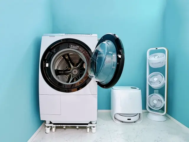 フタが開くと脱水が止まるインターロック機構を備えた全自動洗濯機の画像